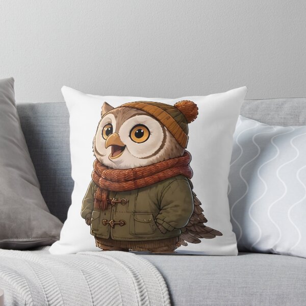 Item preview, Cozy Fall Owl – Autumn Animal Gift designed and sold by Icareis-Studios.