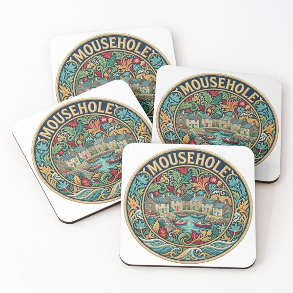 Item preview, Mousehole England Cornwall Harbor Village Embroidered Patch Sticker designed and sold by Imaginarium of Chaos falcon88 .
