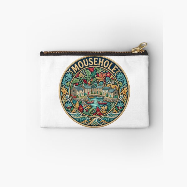 Item preview, Mousehole England Cornwall Harbor Village Embroidered Patch Sticker designed and sold by Imaginarium of Chaos falcon88 .