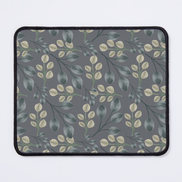 Item preview, Botanical Foliage Slate Gray Seamless Pattern Art designed and sold by Jyoti Digital Artist.