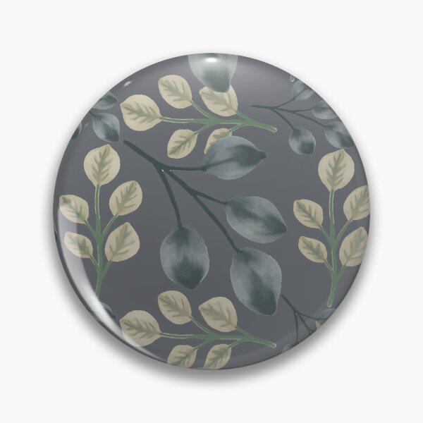 Item preview, Botanical Foliage Slate Gray Seamless Pattern Art designed and sold by ​Jyoti Digital Artist.