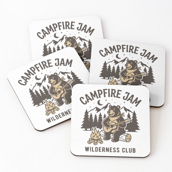 Item preview, Campfire Bear Guitar Music designed and sold by Chillo tees.