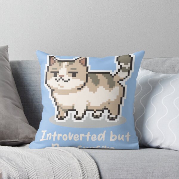 Item preview, Introverted But Purrsuasive designed and sold by PixelPanicc.
