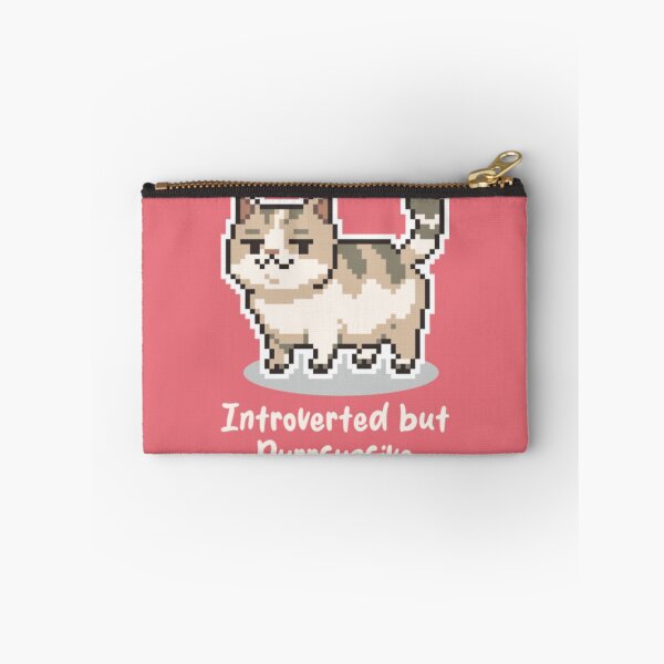 Item preview, Introverted But Purrsuasive designed and sold by PixelPanicc.