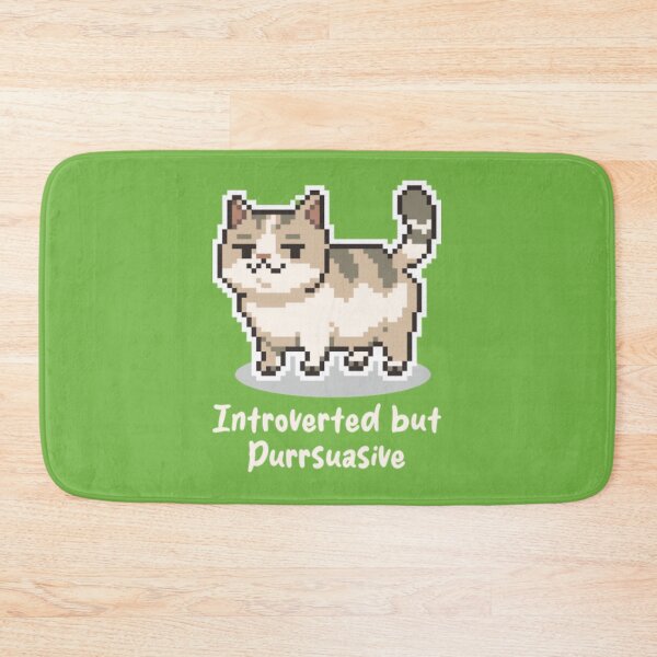 Item preview, Introverted But Purrsuasive designed and sold by PixelPanicc.
