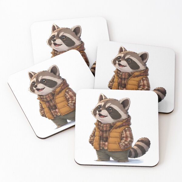 Item preview, Cozy Fall Raccoon – Autumn Animal Gift designed and sold by Icareis-Studios.