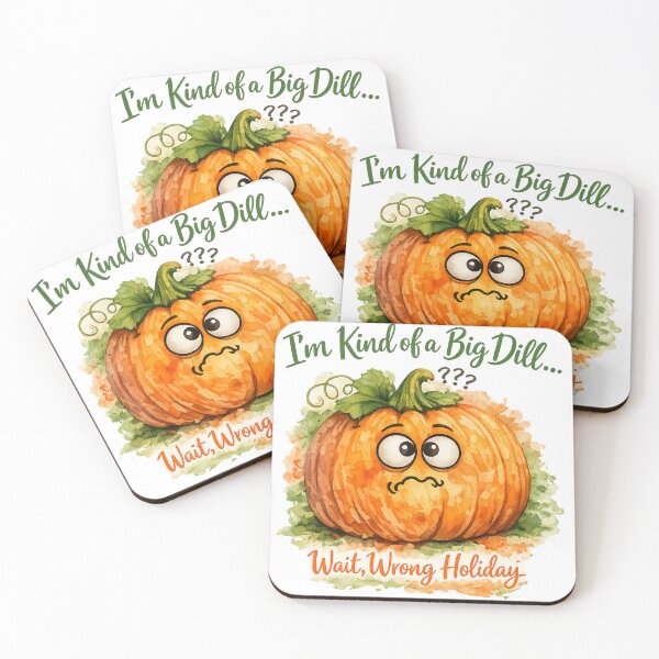 Item preview, Funny Thanksgiving Pumpkin – I’m Kind of a Big Dill Wrong Holiday designed and sold by AsolsArts.