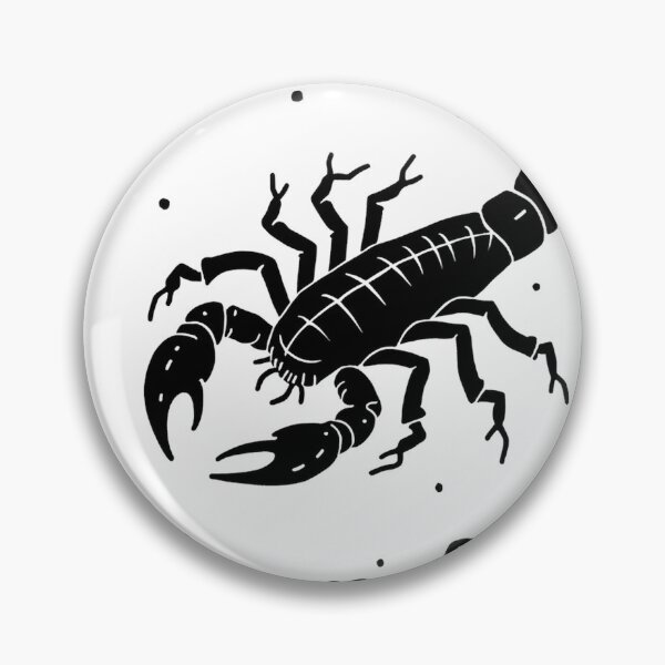Item preview, Scorpio: Starry Night Intrigue - Bold Scorpion Line Art designed and sold by Qubivibe.
