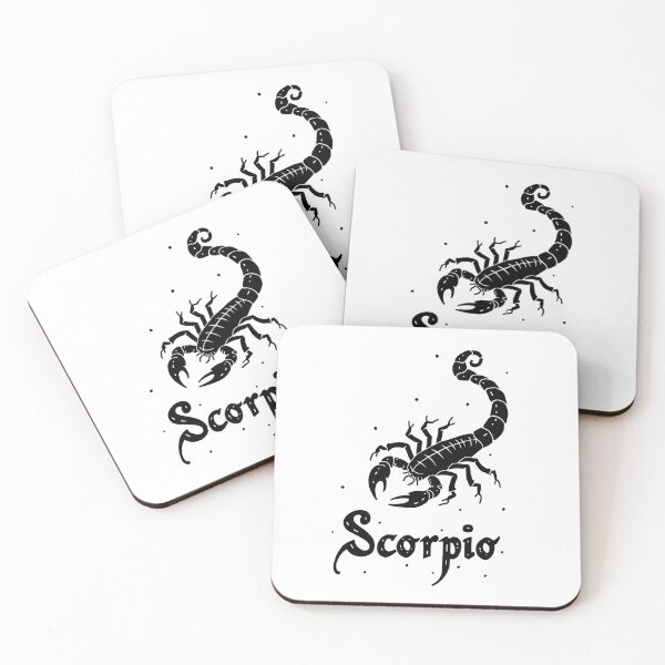 Item preview, Scorpio: Starry Night Intrigue - Bold Scorpion Line Art designed and sold by Qubivibe.