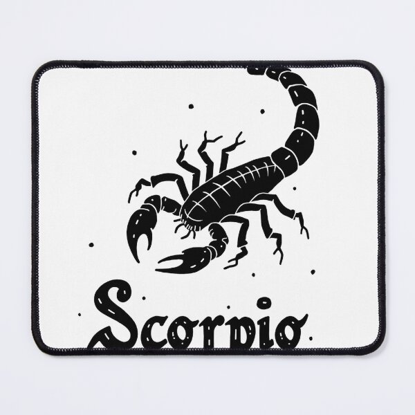 Item preview, Scorpio: Starry Night Intrigue - Bold Scorpion Line Art designed and sold by Qubivibe.
