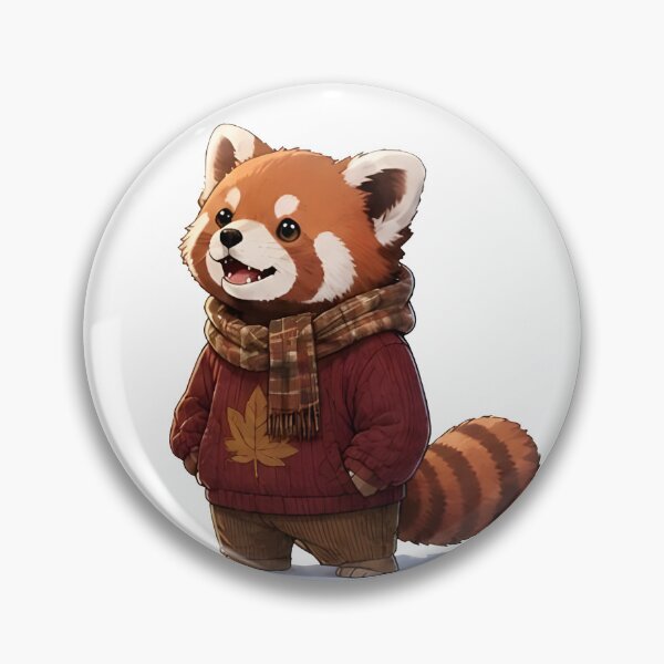 Item preview, Cozy Fall Red Panda – Autumn Animal Gift designed and sold by Icareis-Studios.