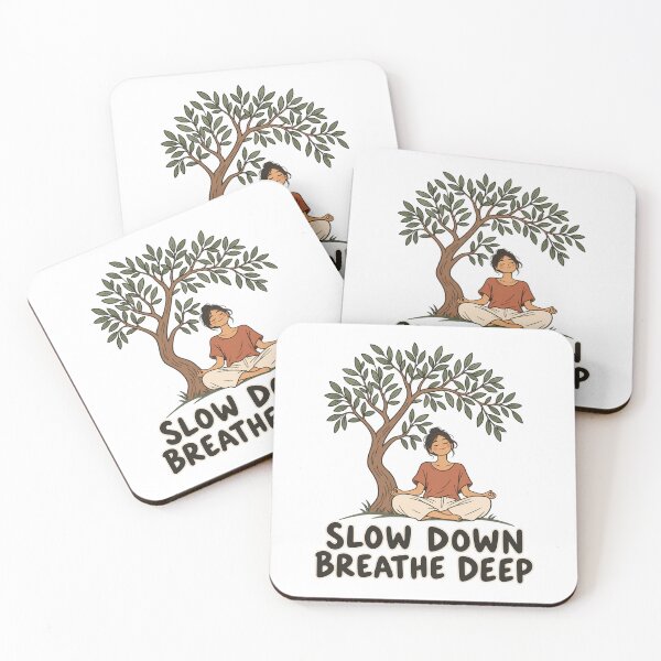 Item preview, Slow Down Breathe Deep Peaceful Tree Meditation designed and sold by FujinStore24.