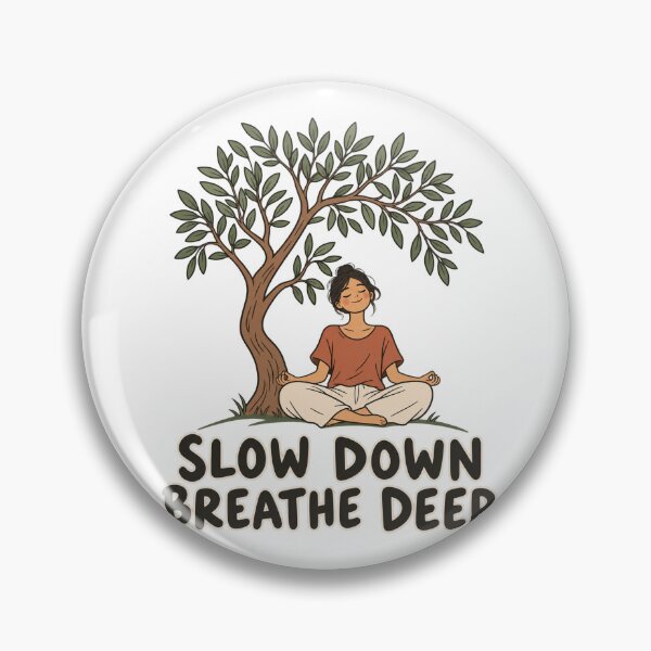 Item preview, Slow Down Breathe Deep Peaceful Tree Meditation designed and sold by FujinStore24.