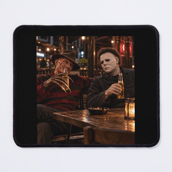 Item preview, Freddy Krueger Tshirts Freddy-Krueger And Michael Myers Beer Night Halloween Horror designed and sold by welshverniceABC.