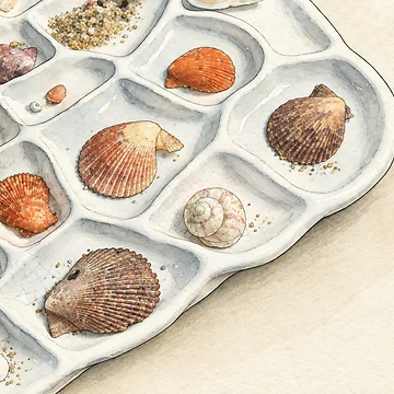 Artwork thumbnail, Sorting seashells by Dreaming Shell