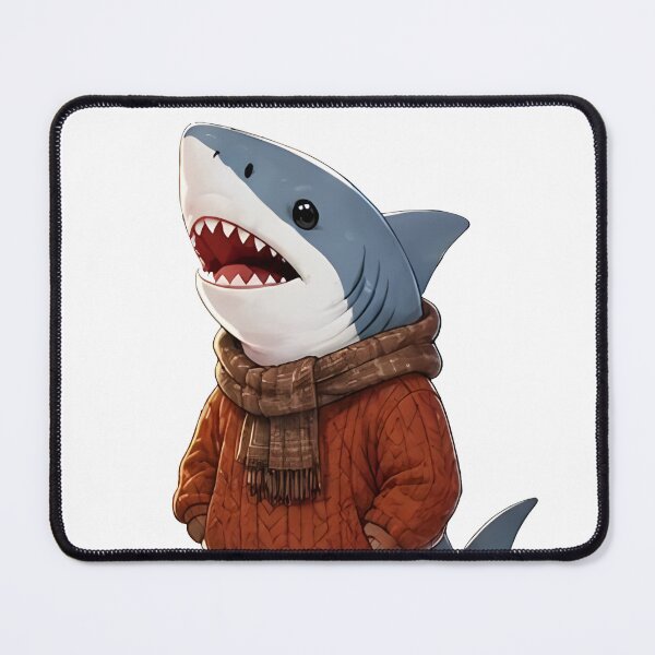 Item preview, Cozy Fall Shark – Autumn Animal Gift designed and sold by Icareis-Studios.