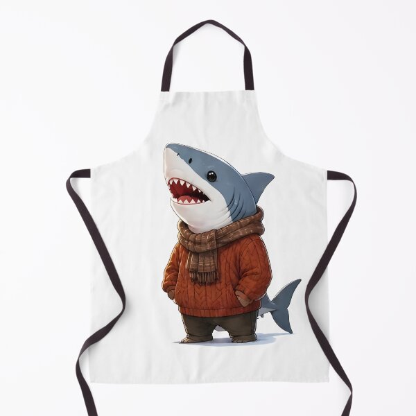 Item preview, Cozy Fall Shark – Autumn Animal Gift designed and sold by Icareis-Studios.