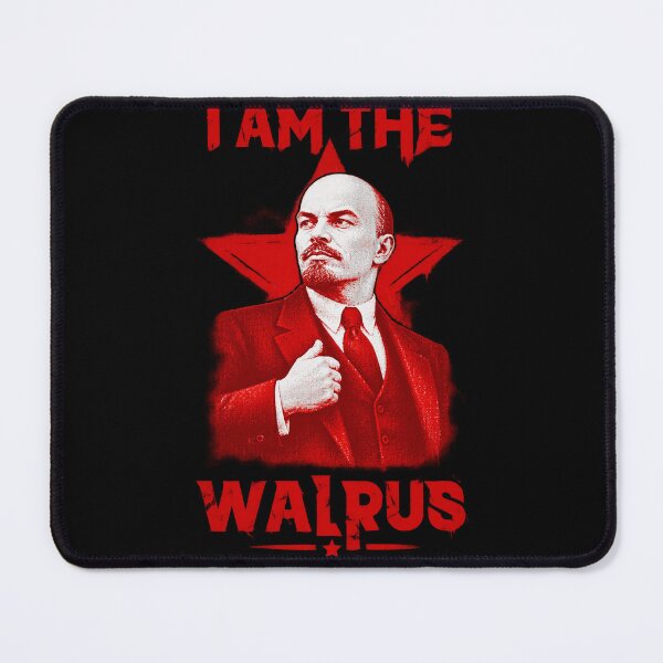 Item preview, I AM THE WALRUS Lenin Red Star T-Shirt designed and sold by MarianBetty.