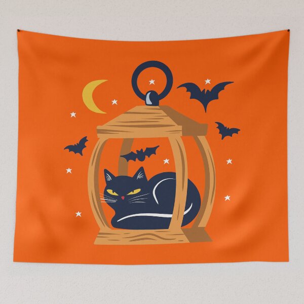 Item preview, Halloween Black Cat Lantern designed and sold by IvysCreativityHouse.
