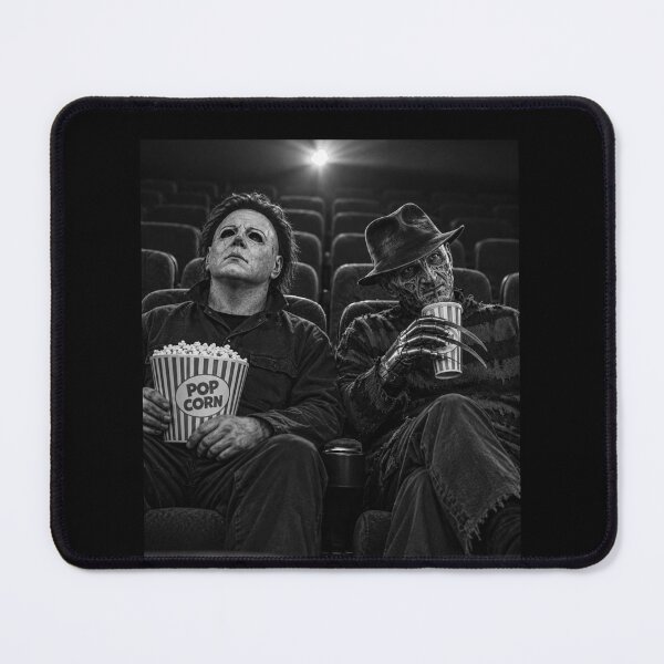 Item preview, Freddy Krueger Tshirts Freddy-Krueger And Michael Myers At The Movie Theater Halloween Horror designed and sold by welshverniceABC.