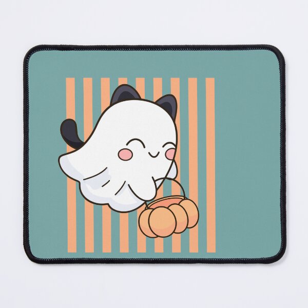 Item preview, Cute Cat Ghost Halloween Illustration designed and sold by Porpor Artwork.