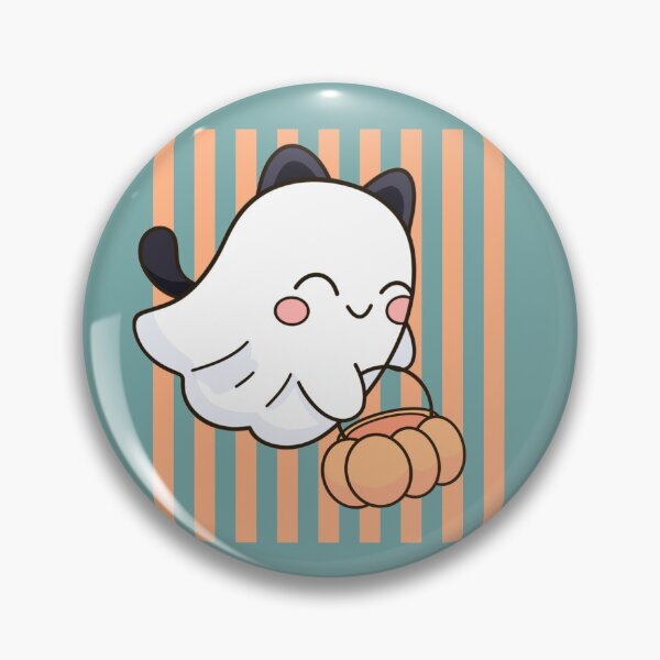 Item preview, Cute Cat Ghost Halloween Illustration designed and sold by Porpor Artwork.