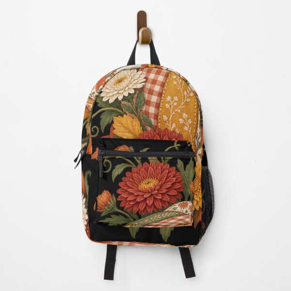 Item preview, Floral Gingham Patchwork Pumpkin designed and sold by haitrieuic96.