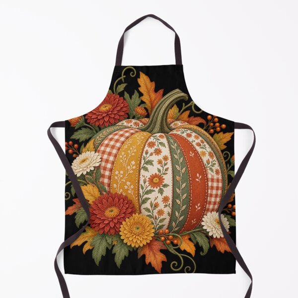 Item preview, Floral Gingham Patchwork Pumpkin designed and sold by haitrieuic96.
