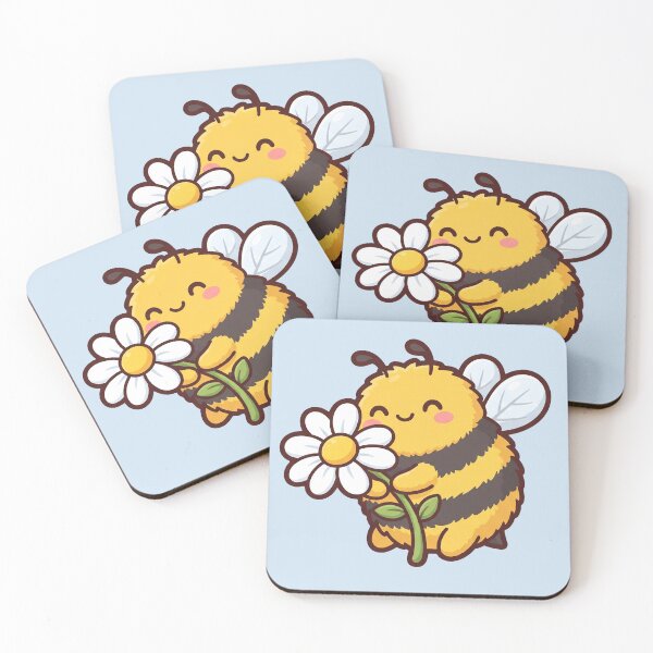 Item preview, Cute Bumblebee Hugging a Daisy designed and sold by Rariks.