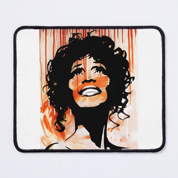 Item preview, Whitney Houston Inspired Paint Drip Art Design designed and sold by Salah Diab.