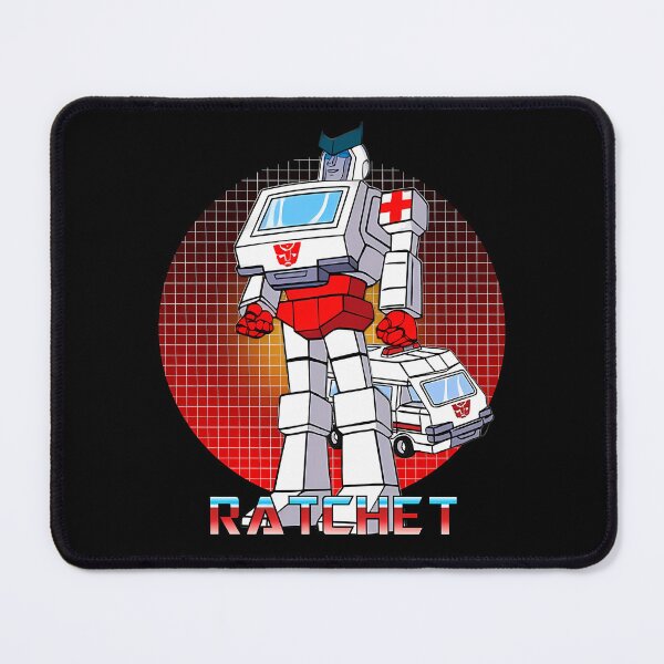 Item preview, White Red Medic Rescue Robot Standing Beside Ambulance Van designed and sold by EvanGrahamg.