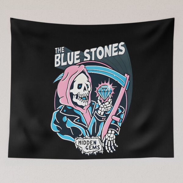 Item preview, TheBlueStones Neon Grim Reaper Hidden Gems Diamond Art designed and sold by EruvynStudiose.