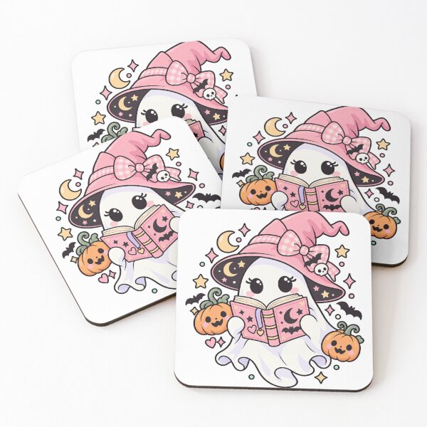 Item preview, Cute Witch Ghost Reading a Book designed and sold by Partoon-dp.