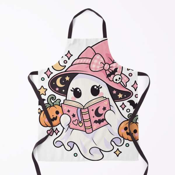 Item preview, Cute Witch Ghost Reading a Book designed and sold by Partoon-dp.