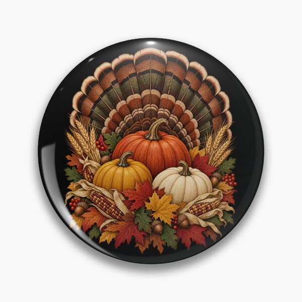 Item preview, Turkey Feather Harvest Pumpkins designed and sold by haitrieuic96.