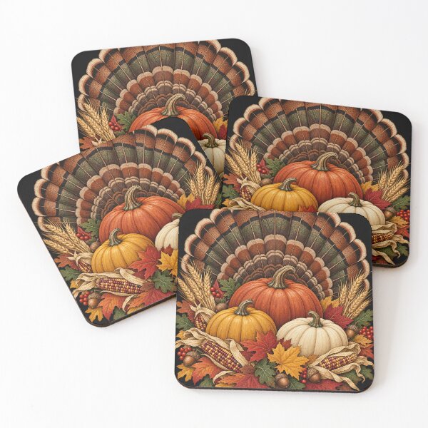 Item preview, Turkey Feather Harvest Pumpkins designed and sold by haitrieuic96.