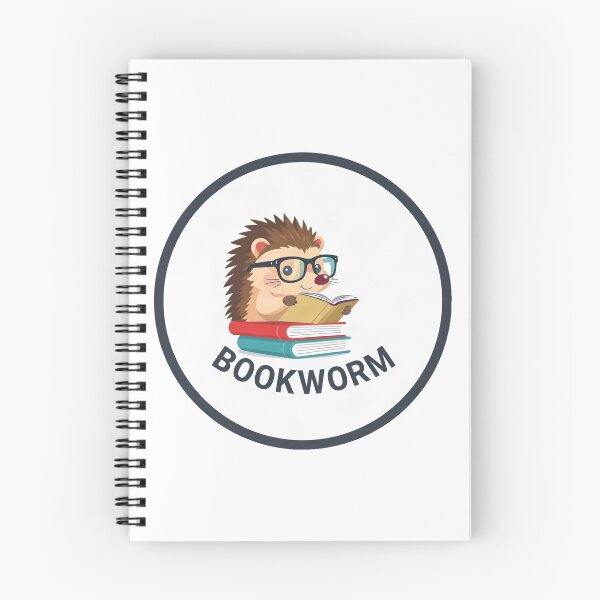 Artikelvorschau, Niedliches Design: Igel liest Bücherwurm entworfen und verkauft von Arc2020.