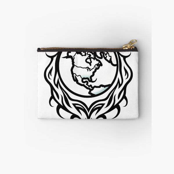 Item preview, Tribal Globe Tattoo Flash Design: Traveler's Emblem designed and sold by Qubivibe.