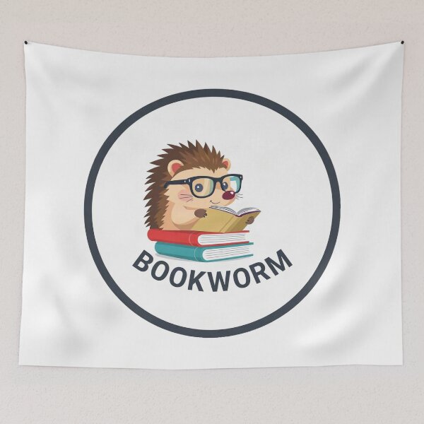 Item preview, Cute Hedgehog Reading Bookworm Design designed and sold by Arc2020.