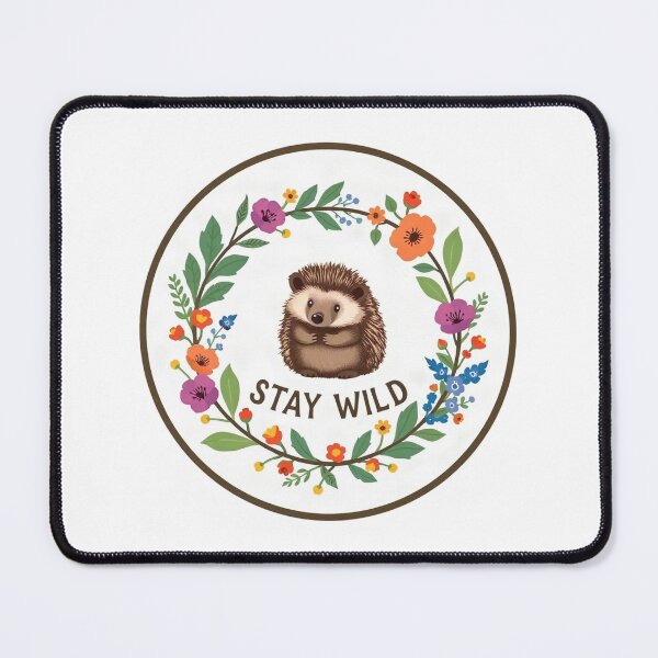 Item preview, Hedgehog Floral Garden Nature Art designed and sold by Arc2020.