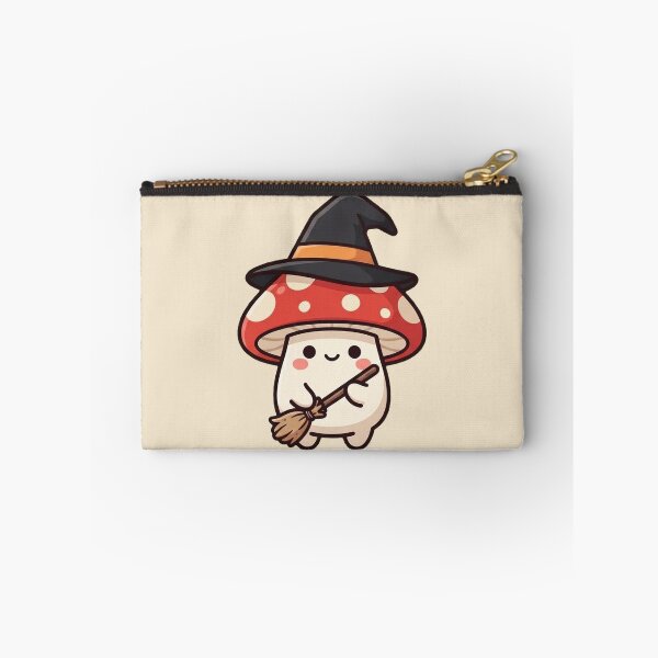Item preview, Cute Witch Mushroom with Broom designed and sold by Rariks.