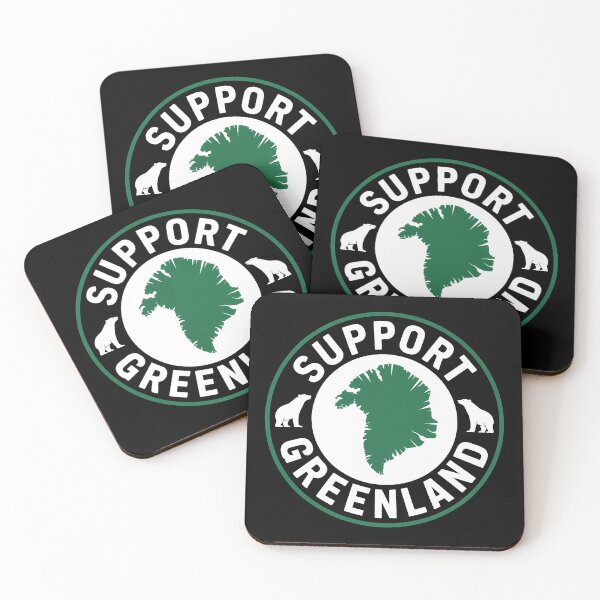 Item preview, I support Greenland – Polar Bear Vintage Print designed and sold by LoFizzy.