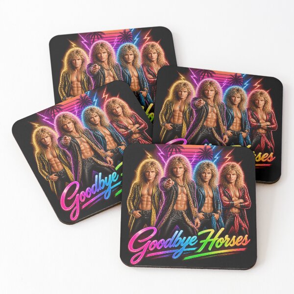 Item preview, Goodbye Horses 80s Retro Synthwave Rock Band-35 designed and sold by MarianBetty.