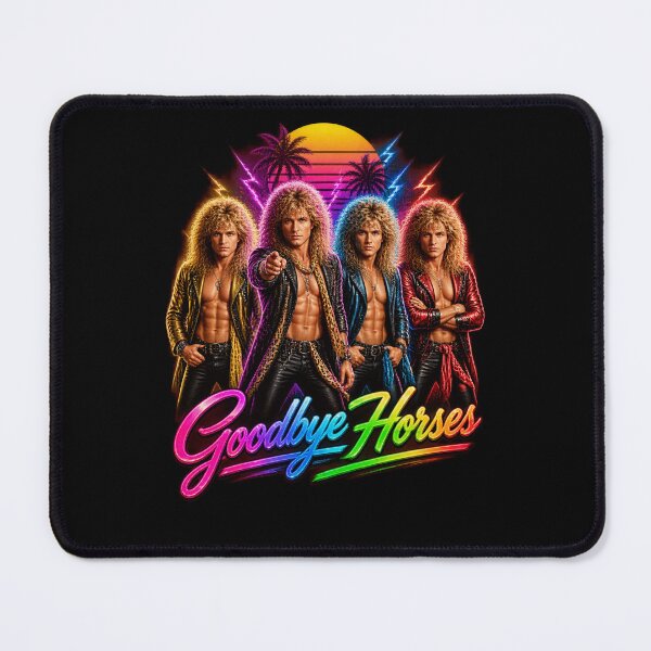 Item preview, Goodbye Horses 80s Retro Synthwave Rock Band-35 designed and sold by MarianBetty.