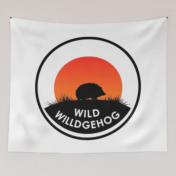 Item preview, Hedgehog Retro Vintage Sunset Art designed and sold by Arc2020.