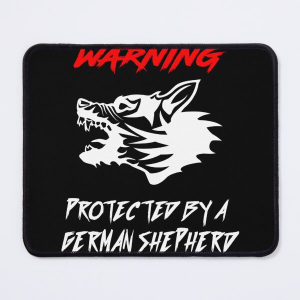 Item preview,  Warning Protected By A German Shepherd Funny Pet Lover designed and sold by NikkoleBeazer1.