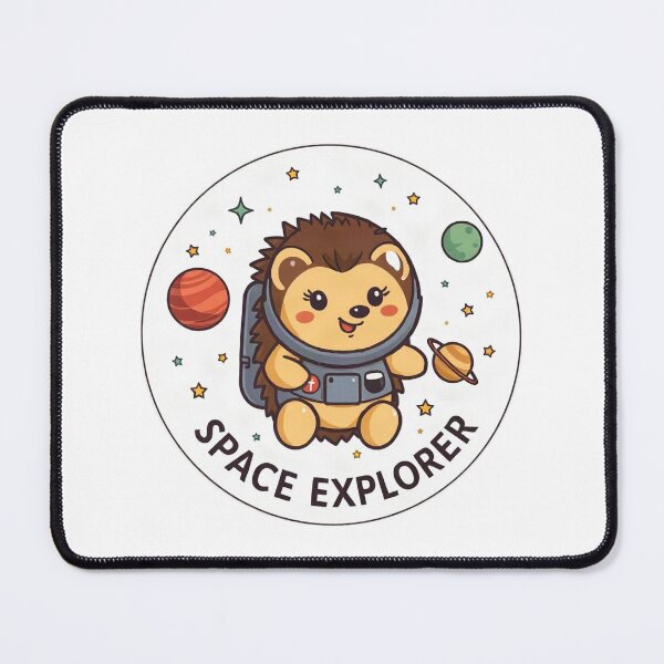 Item preview, Hedgehog Space Astronaut Exploration Art designed and sold by Arc2020.