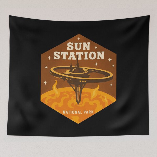 Item preview, Sun Station Retro Art designed and sold by FieldsnancyArts.