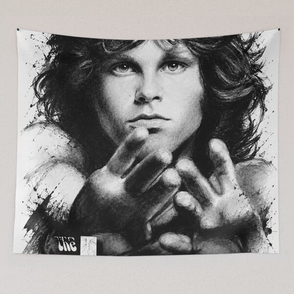 Item preview, Jim Morrison Portrait – The Doors Rock Legend designed and sold by ConorKeeganArt.