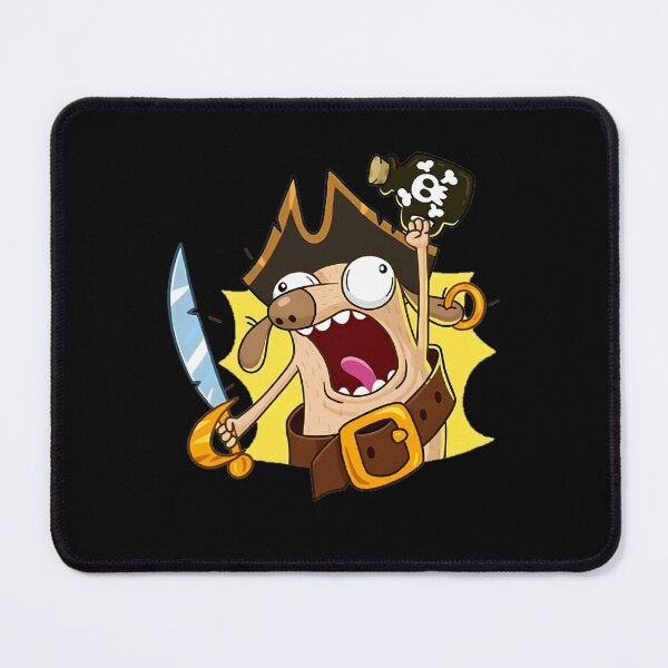 Item preview, Crazy Pirate Character Holding Sword designed and sold by Karinetaelor.